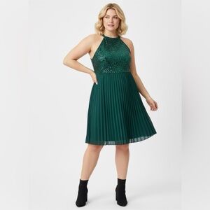 SHEIN Teal Sequin Top